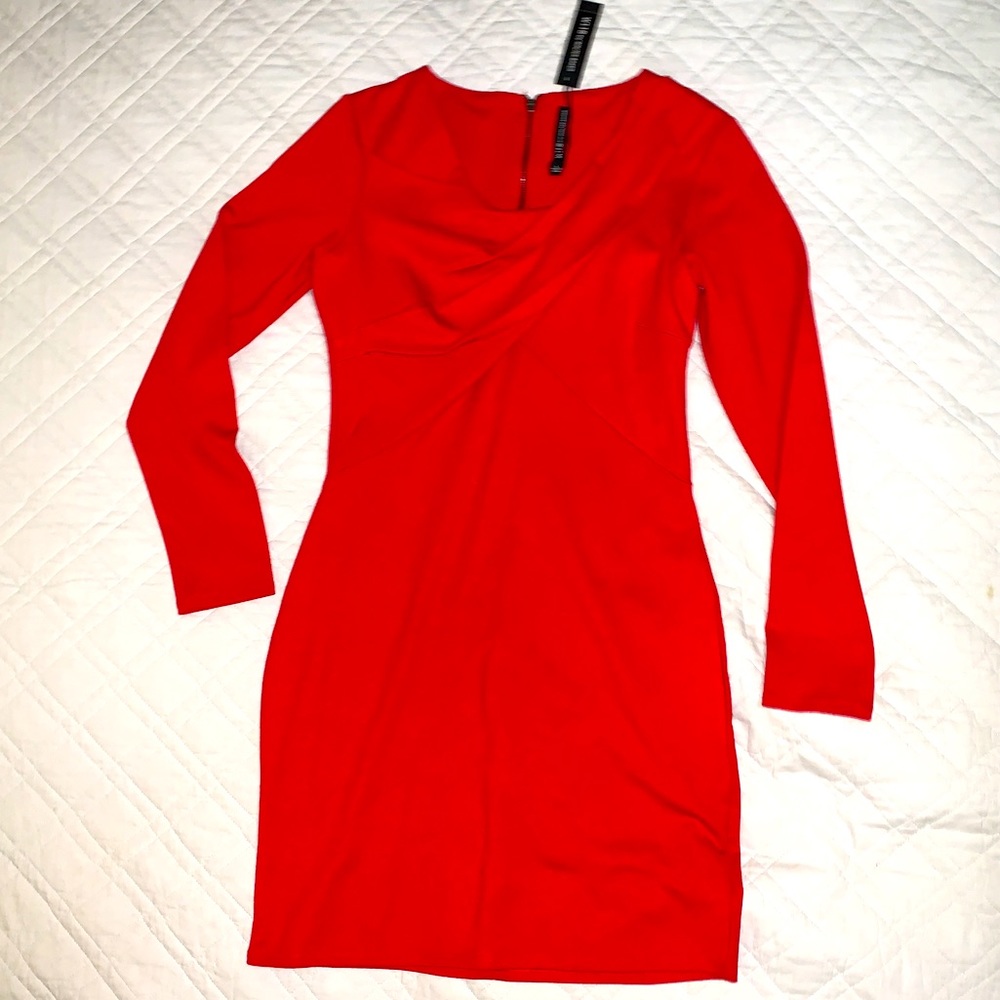 NWT! Long sleeve red dress - W118 by Walter Baker